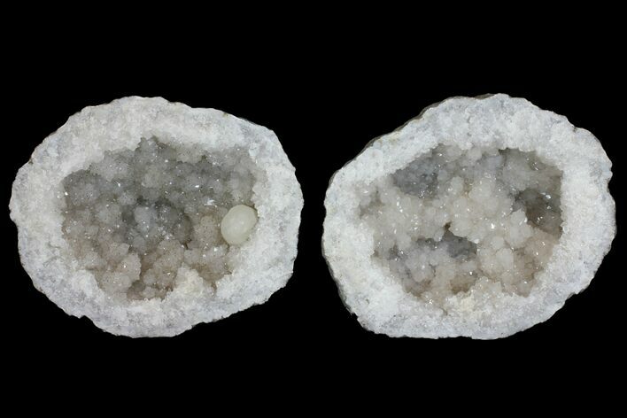 Keokuk Quartz Geode with Calcite & Pyrite Crystals - Missouri #144767